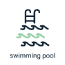 Two Swimming Pools Icon
